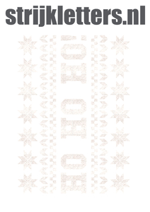 Vel Strijkletters Kerst Fair Isle Glitter White Glitter 444 - afb. 1