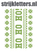 Vel Strijkletters Kerst Fair Isle Glitter Light Green - afb. 1
