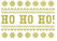 Vel Strijkletters Kerst Fair Isle Glitter Coronado Gold - afb. 2