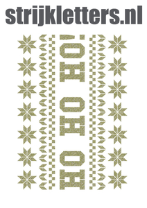 Vel Strijkletters Kerst Fair Isle Glitter Champagne Glitter 490 - afb. 1