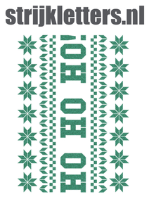 Vel Strijkletters Kerst Fair Isle Glitter Emerald Glitter 427 - afb. 1