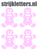 Vel Strijkletters Kerst Gingerbread Man Flex Baby Rose - afb. 1