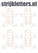 Vel Strijkletters Kerst Gingerbread Man Glitter White Glitter 444 - afb. 1