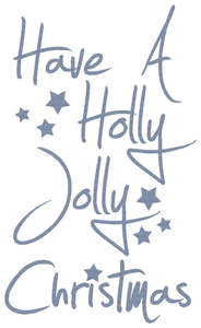 Vel Strijkletters Kerst Have A Holly Jolly Christmas Design Jeans - afb. 2