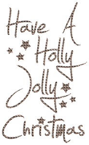 Vel Strijkletters Kerst Have A Holly Jolly Christmas Design Leger - afb. 2
