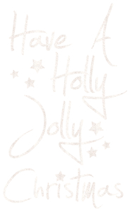 Vel Strijkletters Kerst Have A Holly Jolly Christmas Glitter White Glitter 444 - afb. 2