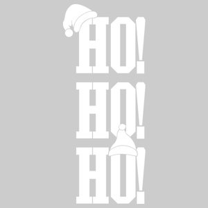 Vel Strijkletters Kerst Ho Ho Ho Nylon Grip Wit - afb. 2