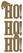 Vel Strijkletters Kerst Ho Ho Ho Design Carbon Goud - afb. 2