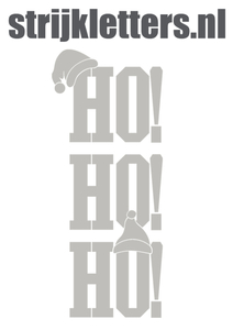 Vel Strijkletters Kerst Ho Ho Ho Flex Heather Grijs - afb. 1