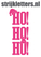 Vel Strijkletters Kerst Ho Ho Ho Polyester Ondergrond Neon Roze - afb. 1