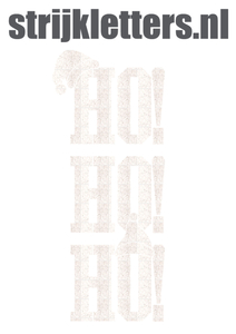 Vel Strijkletters Kerst Ho Ho Ho Glitter White Glitter 444 - afb. 1