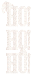 Vel Strijkletters Kerst Ho Ho Ho Glitter White Glitter 444 - afb. 2