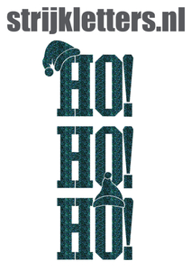 Vel Strijkletters Kerst Ho Ho Ho Glitter Down under - afb. 1