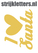 Vel Strijkletters Kerst I Love Santa Polyester Ondergrond Goud - afb. 1