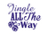 Vel Strijkletters Kerst Jingle All The Way Glitter Paars - afb. 2