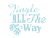 Vel Strijkletters Kerst Jingle All The Way Mirror Blauw - afb. 2