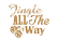 Vel Strijkletters Kerst Jingle All The Way Mirror Goud - afb. 2