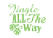 Vel Strijkletters Kerst Jingle All The Way Mirror Groen - afb. 2