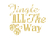 Vel Strijkletters Kerst Jingle All The Way Mirror Lichtgoud - afb. 2