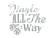 Vel Strijkletters Kerst Jingle All The Way Mirror Zilver - afb. 2