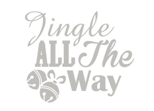 Vel Strijkletters Kerst Jingle All The Way Flex Heather Grijs - afb. 2