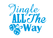 Vel Strijkletters Kerst Jingle All The Way Polyester Ondergrond Blauw - afb. 2