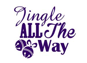 Vel Strijkletters Kerst Jingle All The Way Flex Aubergine - afb. 2