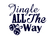 Vel Strijkletters Kerst Jingle All The Way Flock Navy Blauw - afb. 2