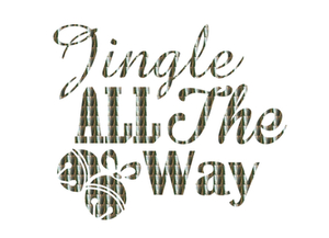 Vel Strijkletters Kerst Jingle All The Way Holografische Zilver - afb. 2