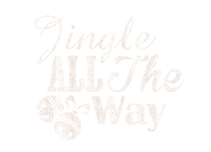 Vel Strijkletters Kerst Jingle All The Way Glitter White Glitter 444 - afb. 2