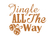 Vel Strijkletters Kerst Jingle All The Way Glitter Old Gold - afb. 2