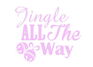 Vel Strijkletters Kerst Jingle All The Way Glitter Neon Purple 480 - afb. 2