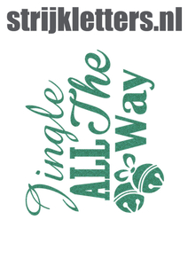 Vel Strijkletters Kerst Jingle All The Way Glitter Emerald Glitter 427 - afb. 1