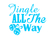 Vel Strijkletters Kerst Jingle All The Way Glow in the Dark Blauw - afb. 2