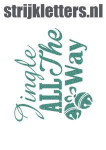 Vel Strijkletters Kerst Jingle All The Way Glitter Jade Glitter 482 - afb. 1