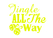 Vel Strijkletters Kerst Jingle All The Way Glow in the Darg Geel - afb. 2
