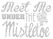 Vel Strijkletters Kerst Meet Me Under The Mistletoe Glitter Silver 450 - afb. 2