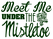 Vel Strijkletters Kerst Meet Me Under The Mistletoe Flex Donker Groen - afb. 2