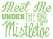 Vel Strijkletters Kerst Meet Me Under The Mistletoe Mirror Groen - afb. 2