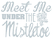 Vel Strijkletters Kerst Meet Me Under The Mistletoe Design Metaalpop - afb. 2