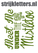 Vel Strijkletters Kerst Meet Me Under The Mistletoe Design Zebra Groen - afb. 1