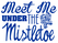 Vel Strijkletters Kerst Meet Me Under The Mistletoe Metallics Blauw Metallic - afb. 2