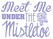 Vel Strijkletters Kerst Meet Me Under The Mistletoe Metallics Paars Metallic - afb. 2