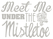 Vel Strijkletters Kerst Meet Me Under The Mistletoe Flex Heather Grijs - afb. 2