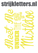 Vel Strijkletters Kerst Meet Me Under The Mistletoe Polyester Ondergrond Neon Geel - afb. 1