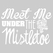 Vel Strijkletters Kerst Meet Me Under The Mistletoe Polyester Ondergrond Wit - afb. 2