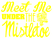 Vel Strijkletters Kerst Meet Me Under The Mistletoe Flex Licht Geel - afb. 2