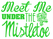 Vel Strijkletters Kerst Meet Me Under The Mistletoe Flex Limoen Groen - afb. 2