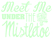 Vel Strijkletters Kerst Meet Me Under The Mistletoe Flex Mint Groen - afb. 2