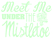 Vel Strijkletters Kerst Meet Me Under The Mistletoe Flex Mint Groen - afb. 2